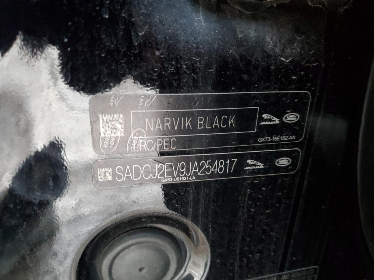 2018 Jaguar F-Pace VIN SADCJ2EV9JA254817 Copart auction photo, front end damage thumbnail 13
