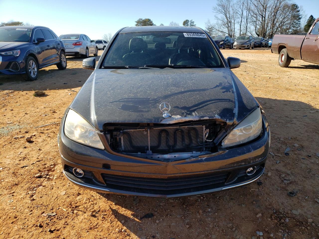 2010 Mercedes-Benz C-klasse VIN WDDGF8BB6AR132001 Copart auction photo, rear end / front end damage thumbnail 5