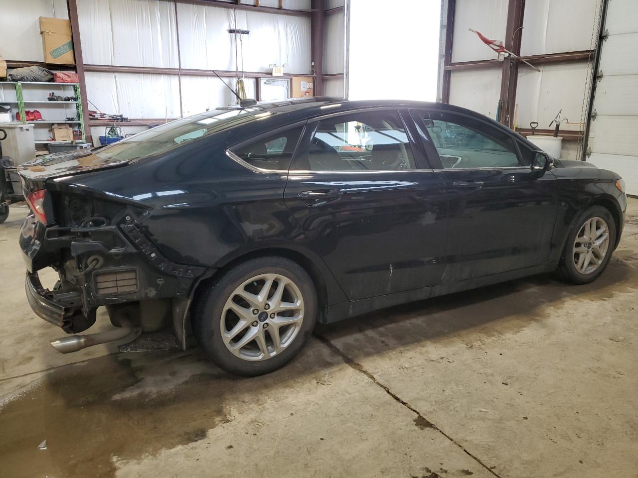 2014 Ford Fusion VIN 3FA6P0H76ER294962 Copart auction photo, rear end / side damage thumbnail 3