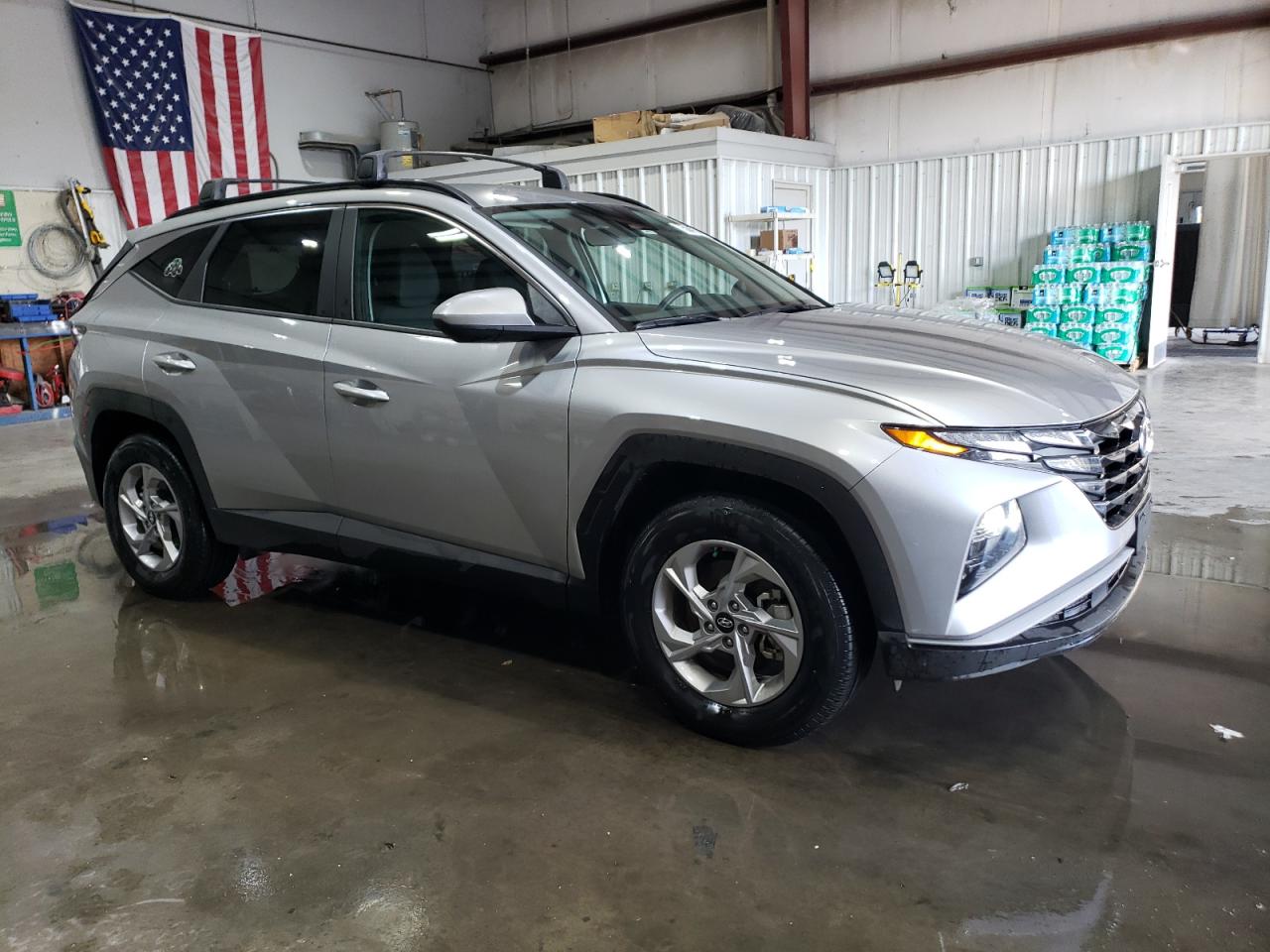 2024 Hyundai Tucson VIN 5NMJBCDE4RH295252 Copart auction photo, rear end / hail damage thumbnail 4