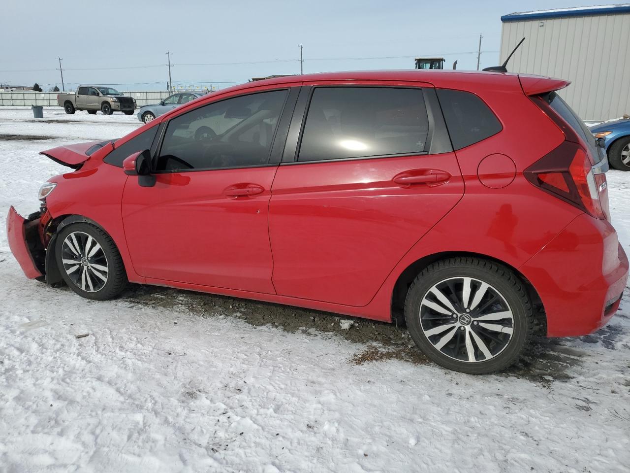 2018 Honda Fit VIN 3HGGK5H80JM702061 Copart auction photo, front end / side damage thumbnail 2