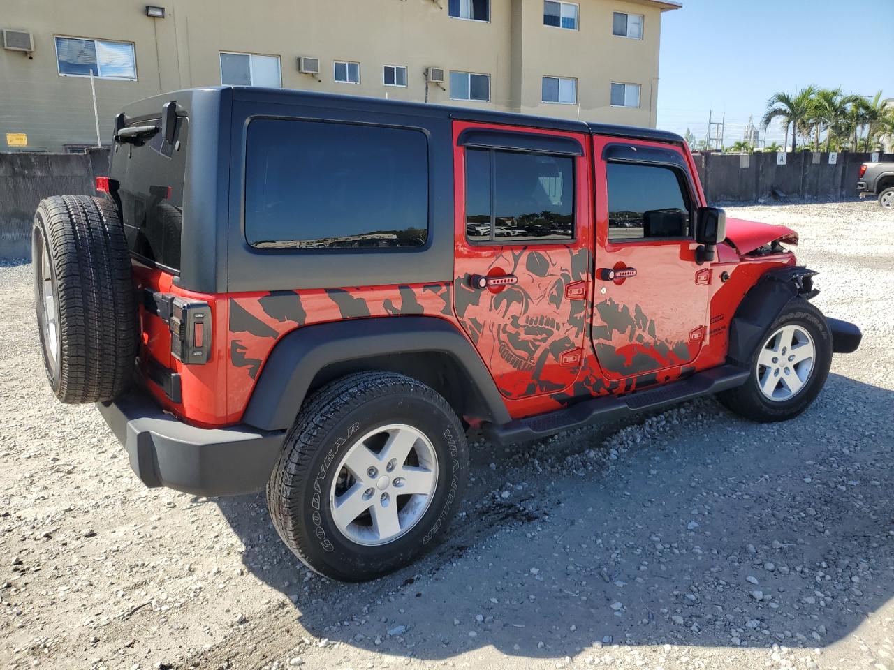 2017 Jeep Wrangler VIN 1C4BJWDG6HL726018 Copart auction photo, front end damage thumbnail 3