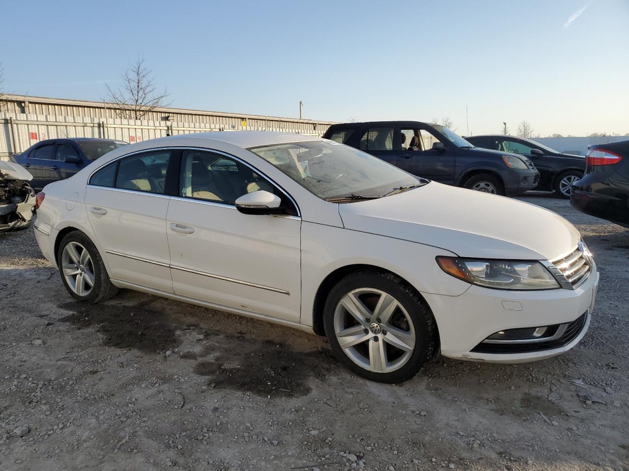2013 Volkswagen Passat CC VIN WVWBP7AN8DE550353 Copart auction photo, front end / side damage thumbnail 4