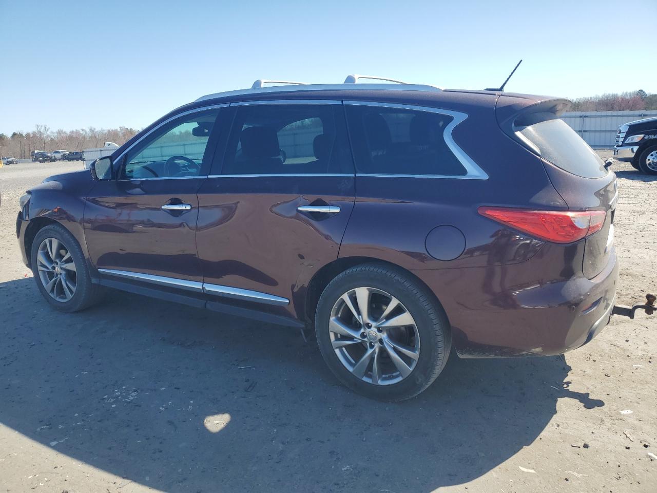2013 Infiniti JX VIN 5N1AL0MM7DC307383 Copart auction photo, front end / side damage thumbnail 2