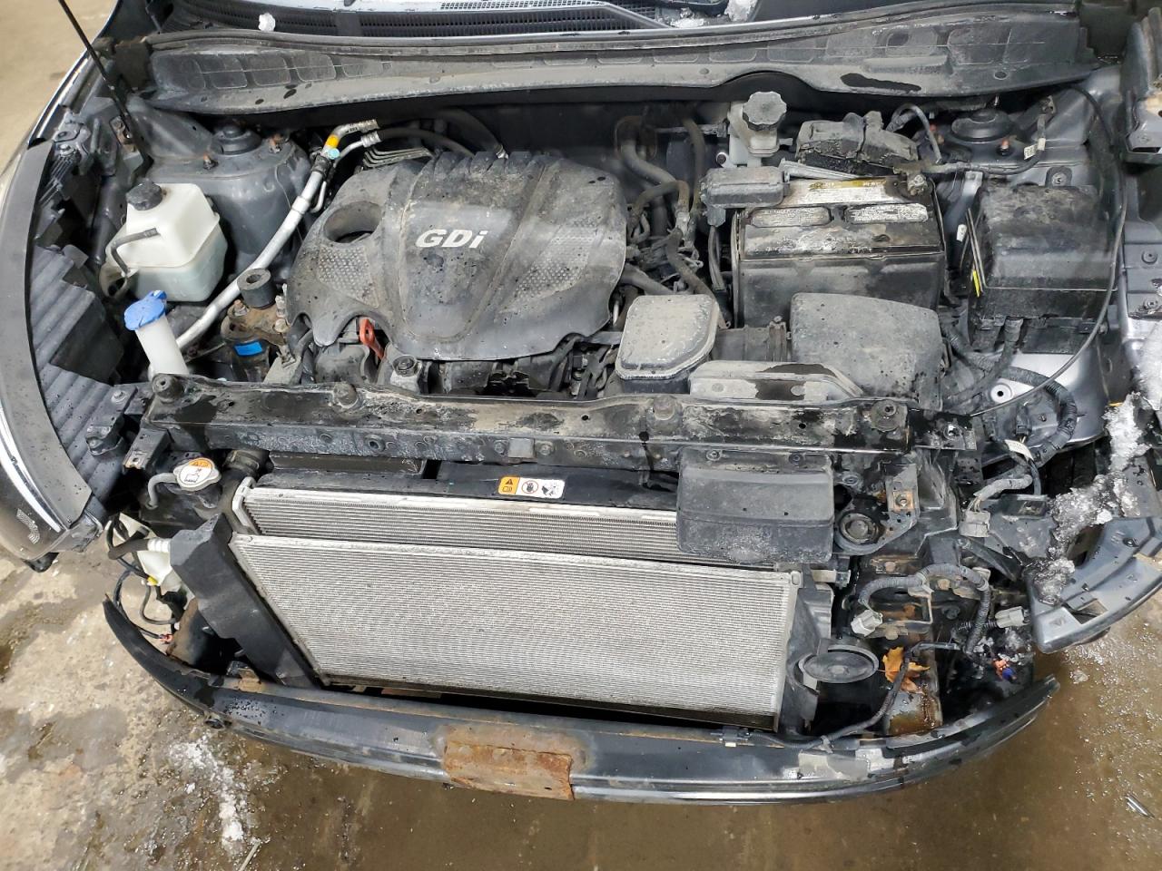 2014 Hyundai Tucson VIN KM8JUCAG7EU795890 Copart auction photo, front end / rear end damage thumbnail 12