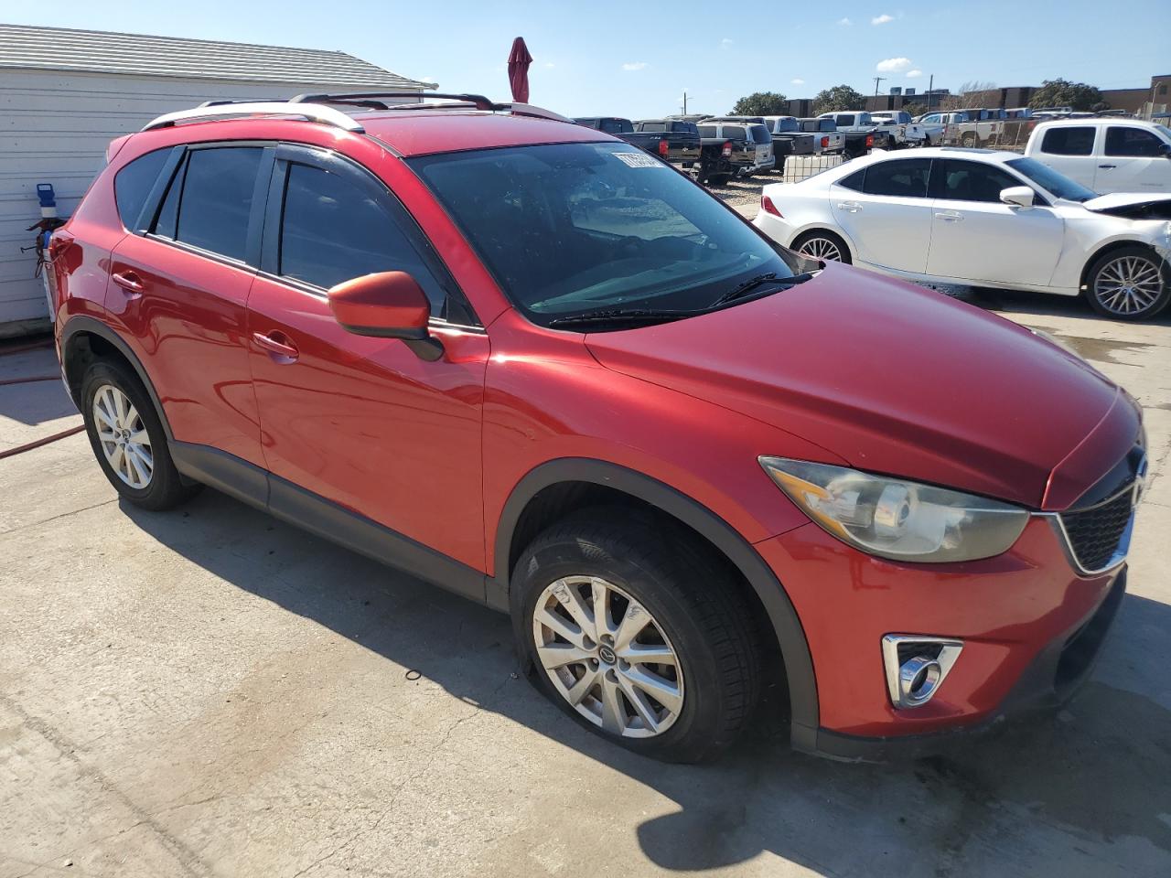 2014 Mazda CX-5 VIN JM3KE2CY9E0323520 Copart auction photo, undercarriage / minor dent/scratches damage thumbnail 4