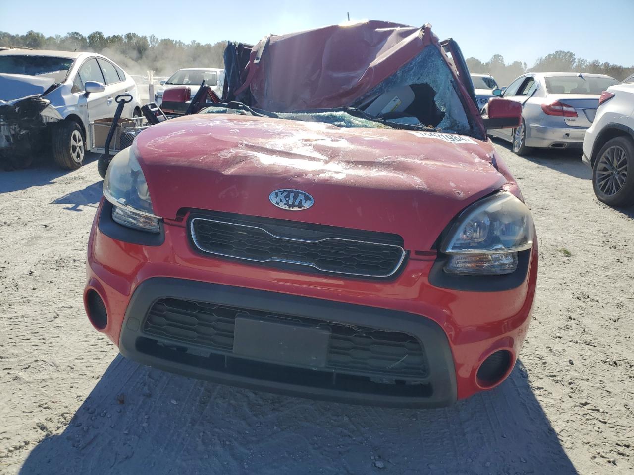 2013 KIA Soul VIN KNDJT2A58D7626538 Copart auction photo, top/roof / side damage thumbnail 5