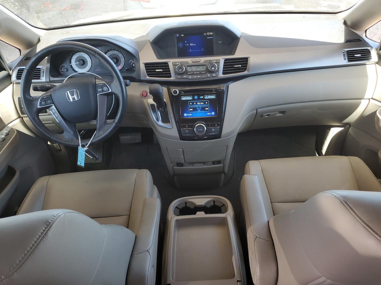 2014 Honda Odyssey VIN 5FNRL5H64EB080917 Copart auction photo, front end / side damage thumbnail 8