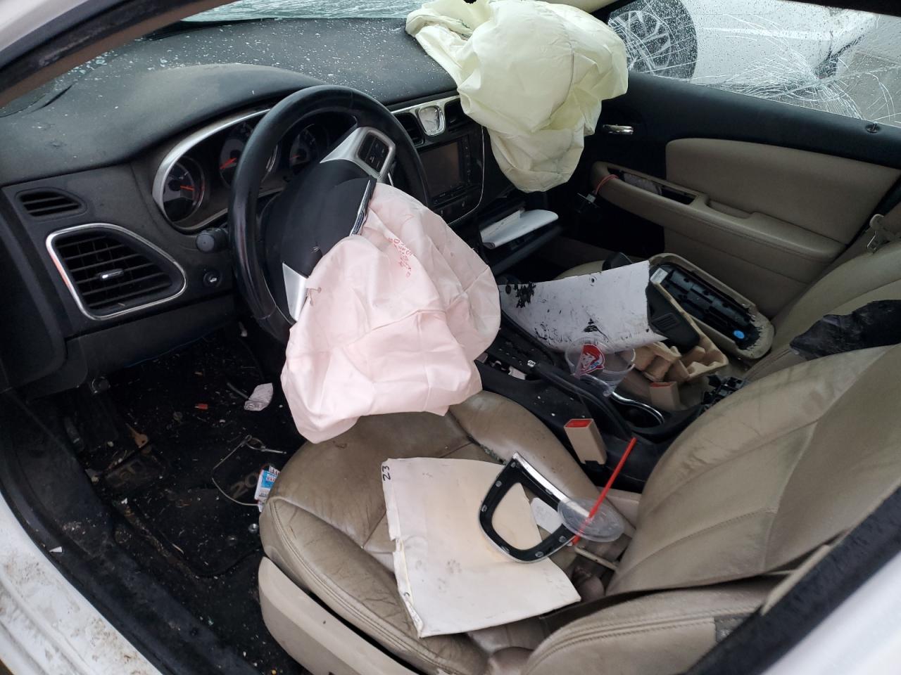 2013 Chrysler 200 VIN 1C3CCBCG1DN554444 Copart auction photo, all over damage thumbnail 8
