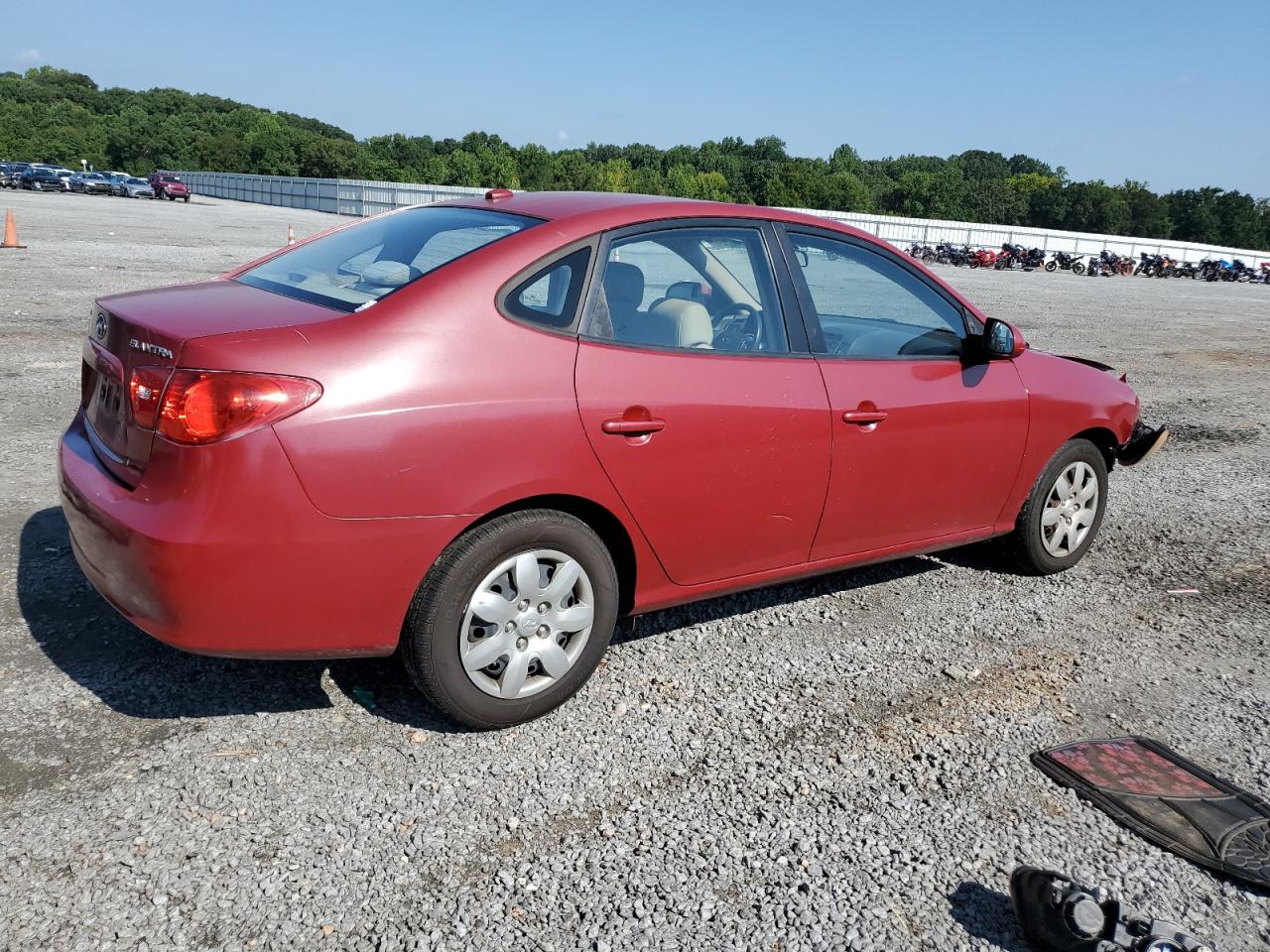 2008 Hyundai Elantra VIN KMHDU46D48U373453 Copart auction photo, front end / minor dent/scratches damage thumbnail 3