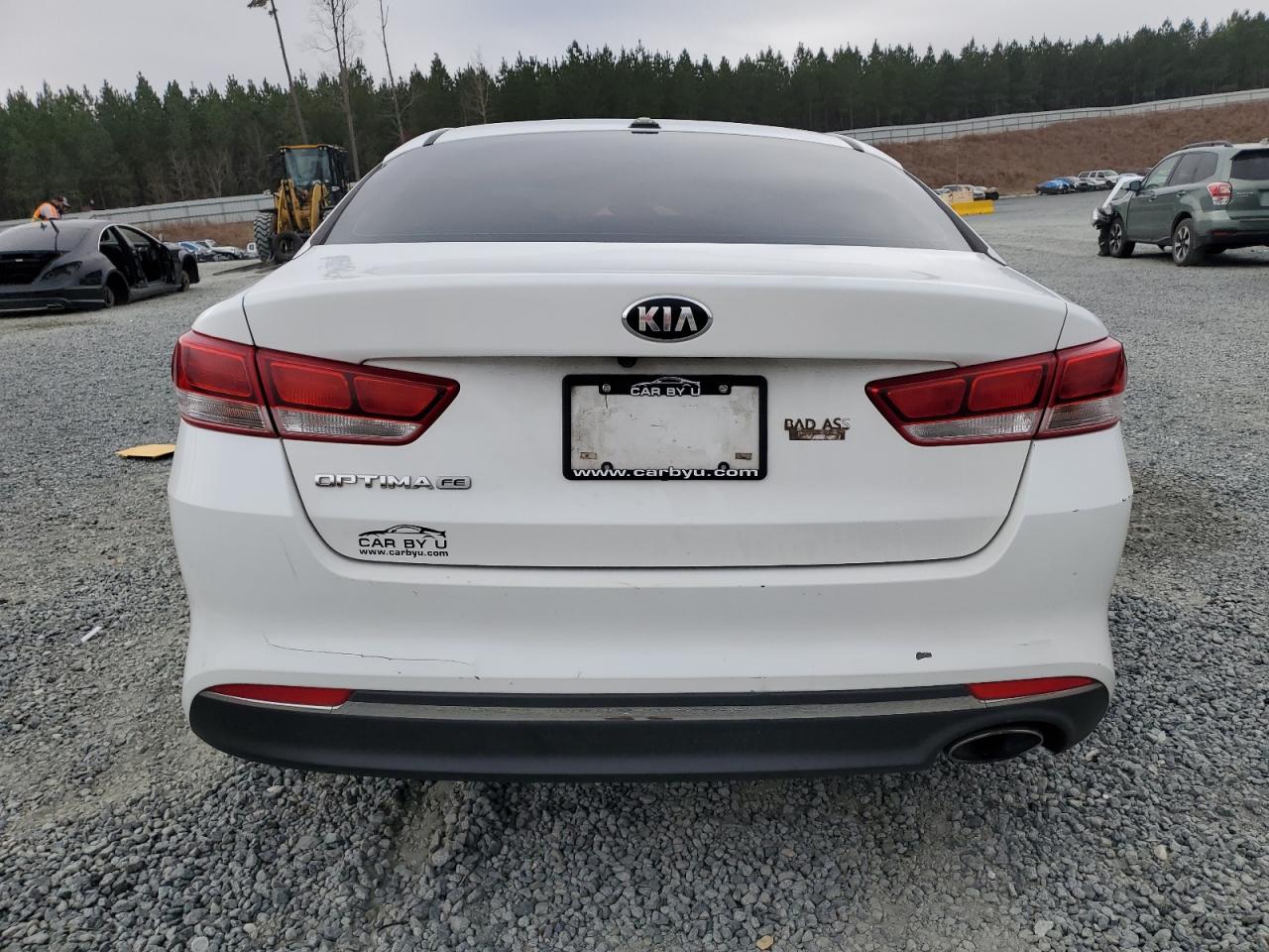 2017 KIA Optima VIN 5XXGT4L3XHG151957 Copart auction photo, all over damage thumbnail 6