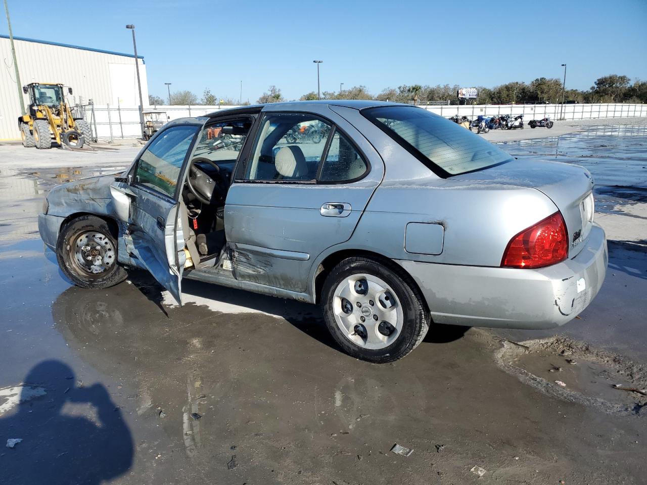 2004 Nissan Sentra VIN 3N1CB51D54L456805 Copart auction photo, side / front end damage thumbnail 2