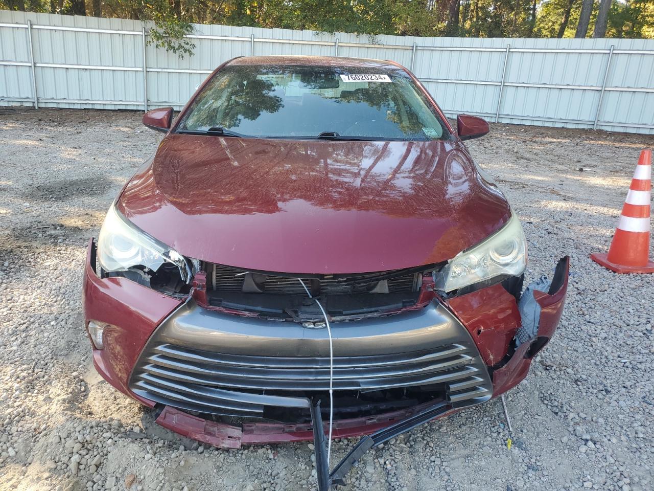 2016 Toyota Camry VIN 4T1BF1FK9GU540435 Copart auction photo, front end damage thumbnail 5