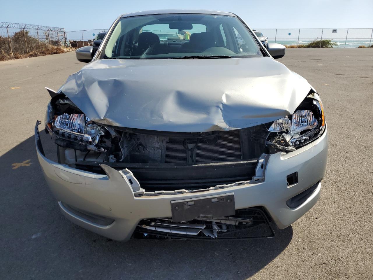 2014 Nissan Sentra VIN 3N1AB7AP3EY223491 Copart auction photo, front end / side damage thumbnail 5