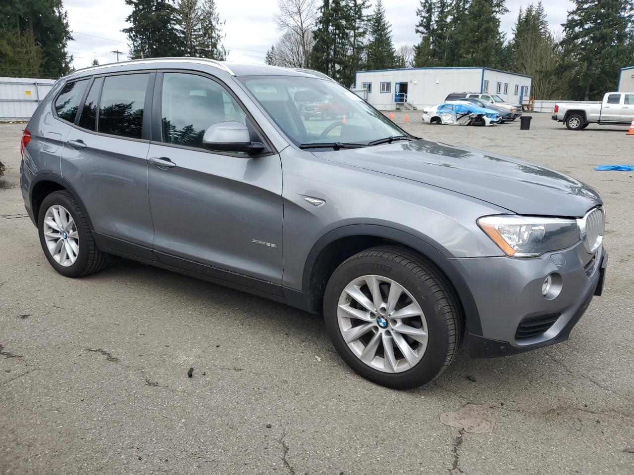 2017 BMW X3 VIN 5UXWX9C50H0D96445 Copart auction photo, front end damage thumbnail 4