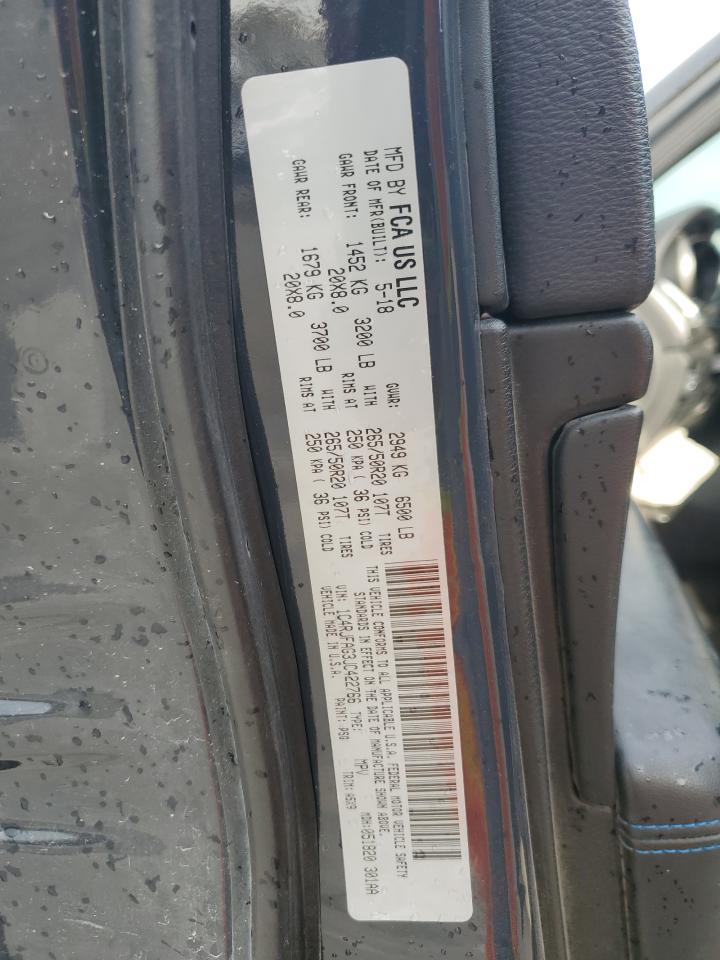 2018 Jeep Grand Cherokee VIN 1C4RJFAG3JC422766 Copart auction photo, front end damage thumbnail 15