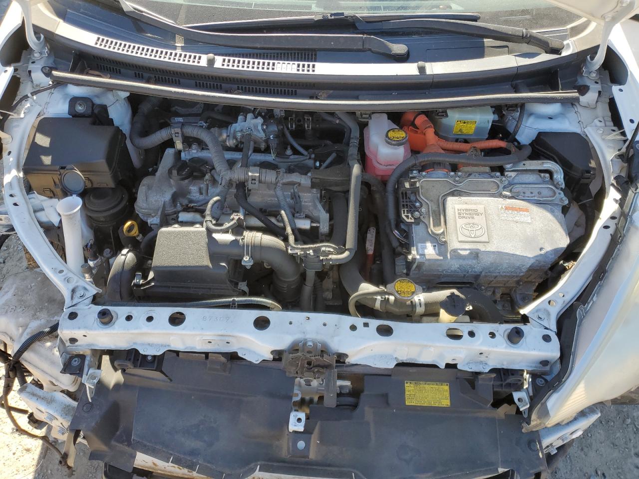 2012 Toyota Prius VIN JTDKDTB35C1506377 Copart auction photo, front end / rear end damage thumbnail 11