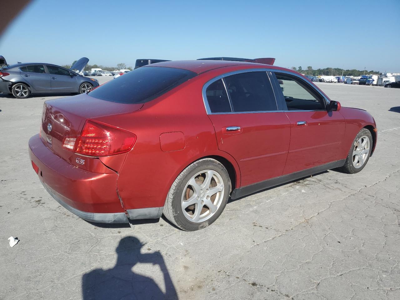 2003 Infiniti G VIN JNKCV51E83M017727 Copart auction photo, water/flood damage thumbnail 3