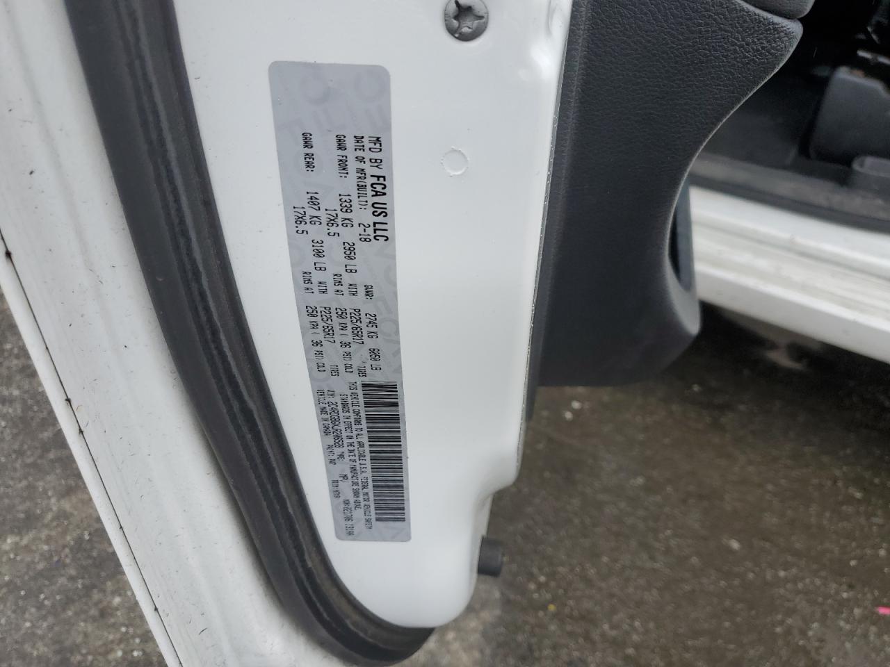 2018 Dodge Caravan VIN 2C4RDGBGXJR206528 Copart auction photo, rear end damage thumbnail 13