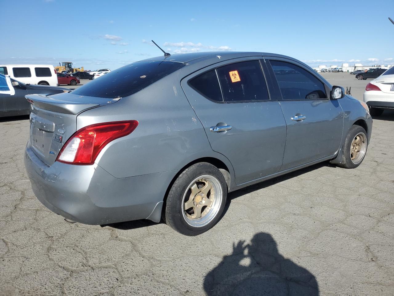 2014 Nissan Versa VIN 3N1CN7AP5EK451401 Copart auction photo, mechanical damage thumbnail 3