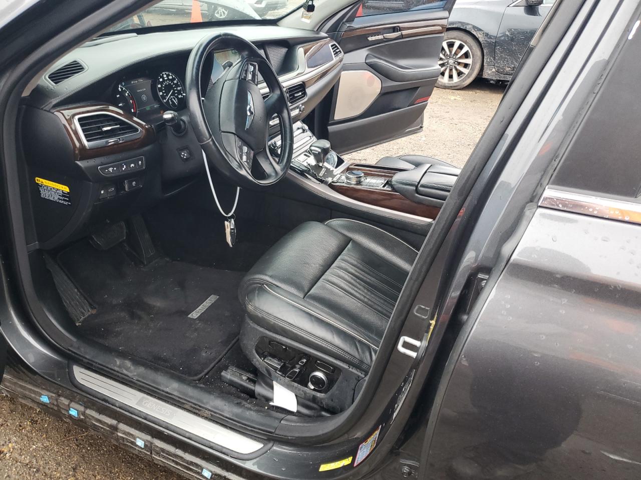 2019 Genesis G90 VIN KMTF54JHXKU054443 Copart auction photo, front end damage thumbnail 7