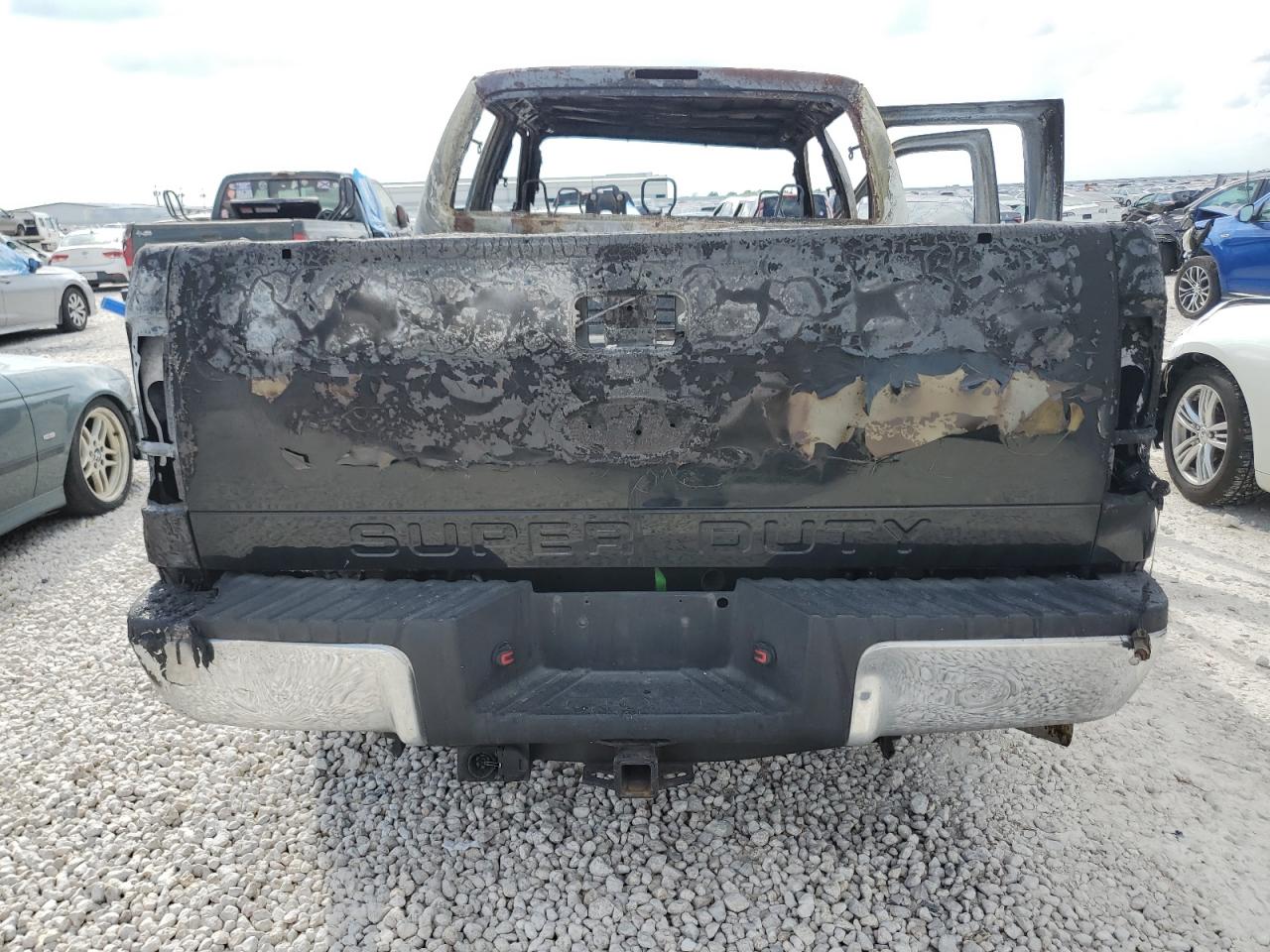 2011 Ford F250 VIN 1FT7W2ATXBEA18559 Copart auction photo, burn damage thumbnail 6