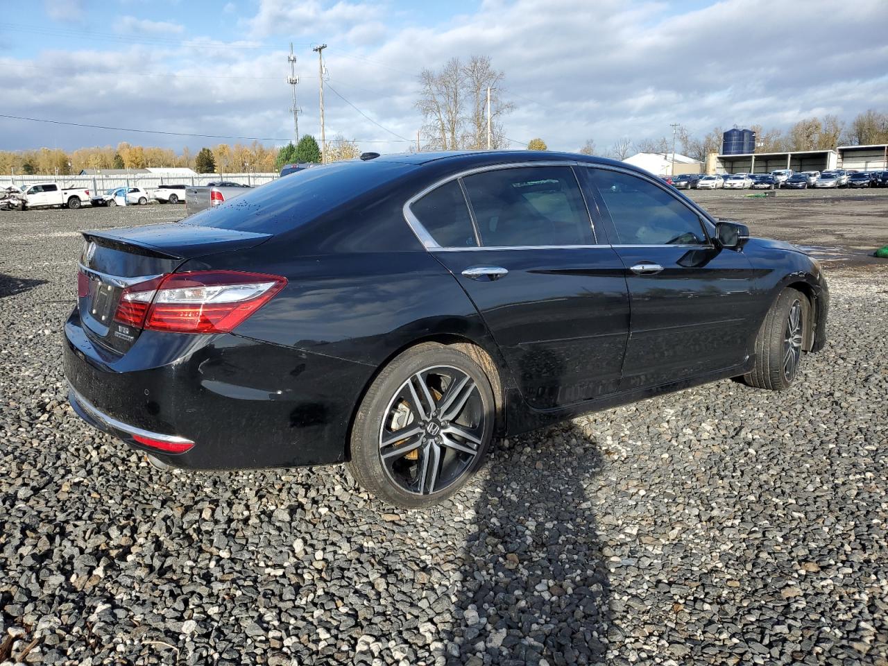 2017 Honda Accord VIN 1HGCR3F93HA007994 Copart auction photo, side / undercarriage damage thumbnail 3
