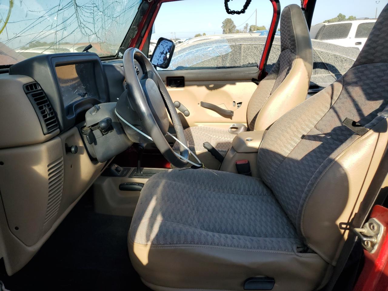 2000 Jeep Wrangler VIN 1J4FA49S1YP719709 Copart auction photo, side damage thumbnail 7