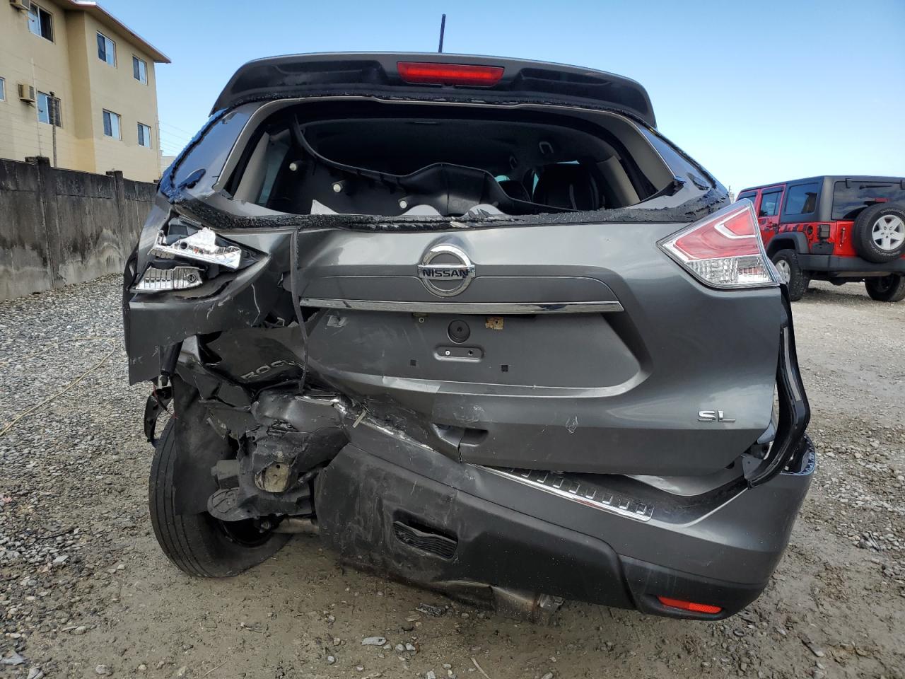 2016 Nissan Rogue VIN 5N1AT2MT8GC778966 Copart auction photo, rear end / front end damage thumbnail 6