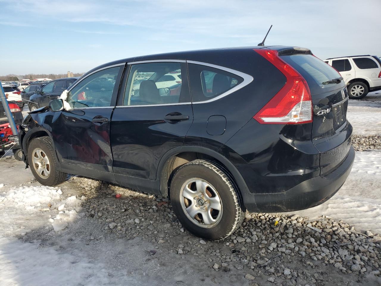 2014 Honda CR-V VIN 5J6RM4H30EL092695 Copart auction photo, front end / side damage thumbnail 2