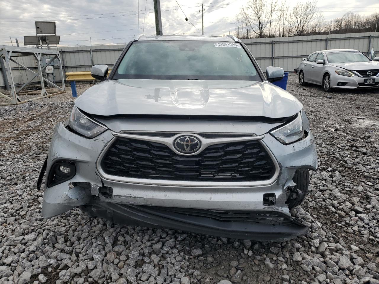 2020 Toyota Highlander VIN 5TDGZRAH6LS030621 Copart auction photo, front end / rear end damage thumbnail 5