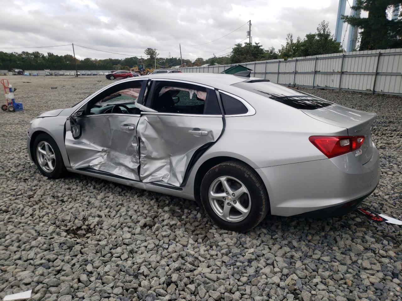2017 Chevrolet Malibu VIN 1G1ZB5ST8HF206884 Copart auction photo, side / front end damage thumbnail 2