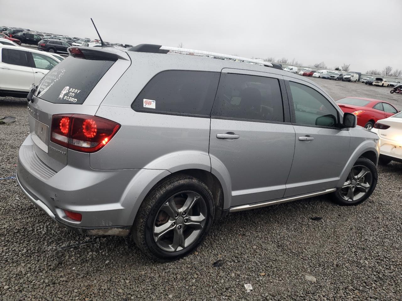 2015 Dodge Journey VIN 3C4PDCGG8FT679695 Copart auction photo, front end / side damage thumbnail 3