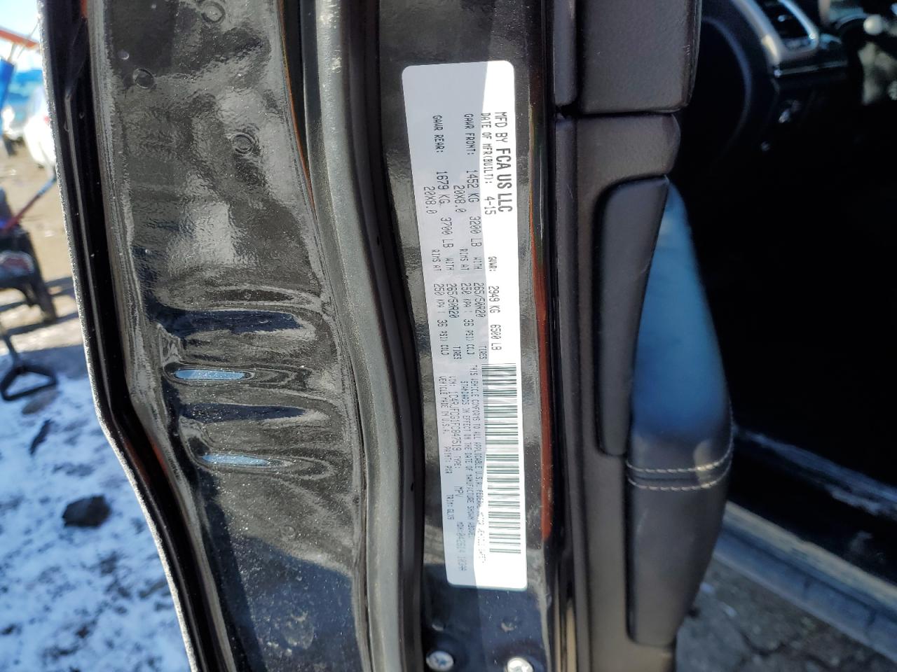 2015 Jeep Grand Cherokee VIN 1C4RJFCG1FC847519 Copart auction photo, front end damage thumbnail 13