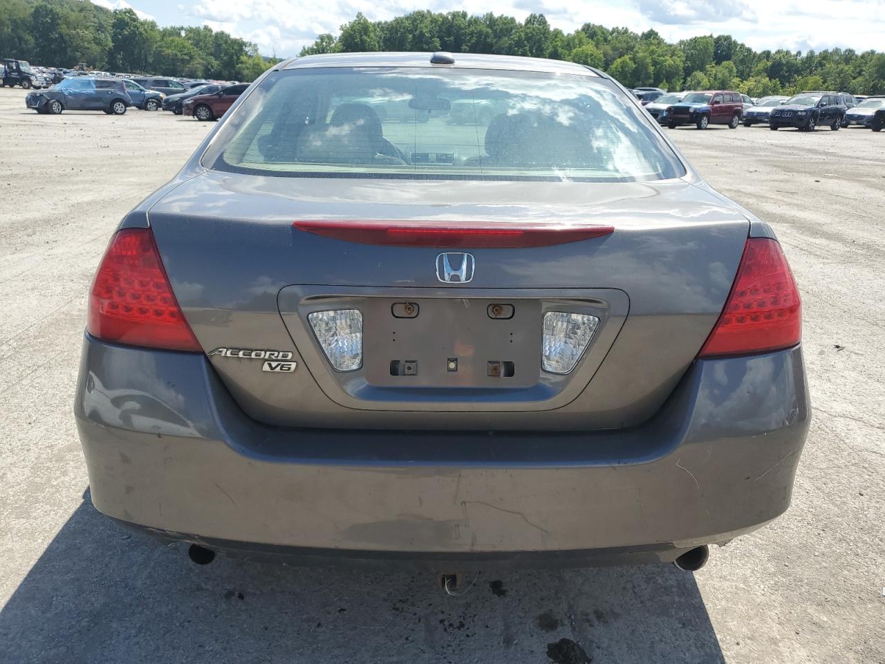 2007 Honda Accord VIN 1HGCM66597A045709 Copart auction photo, front end / side damage thumbnail 6