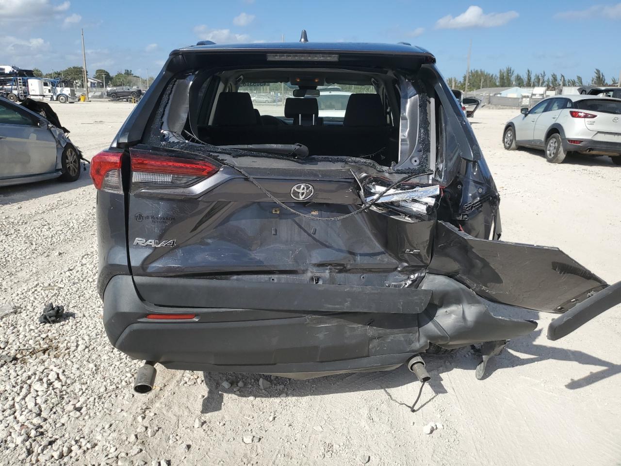 2019 Toyota RAV 4 VIN JTMH1RFV3KD003221 Copart auction photo, front end / rear end damage thumbnail 6