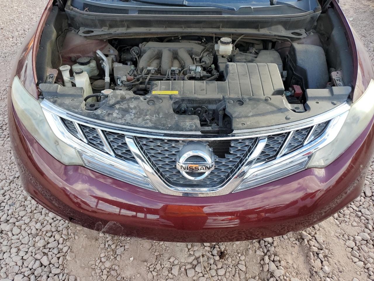 2012 Nissan Murano VIN JN8AZ1MU6CW112028 Copart auction photo, side / front end damage thumbnail 13