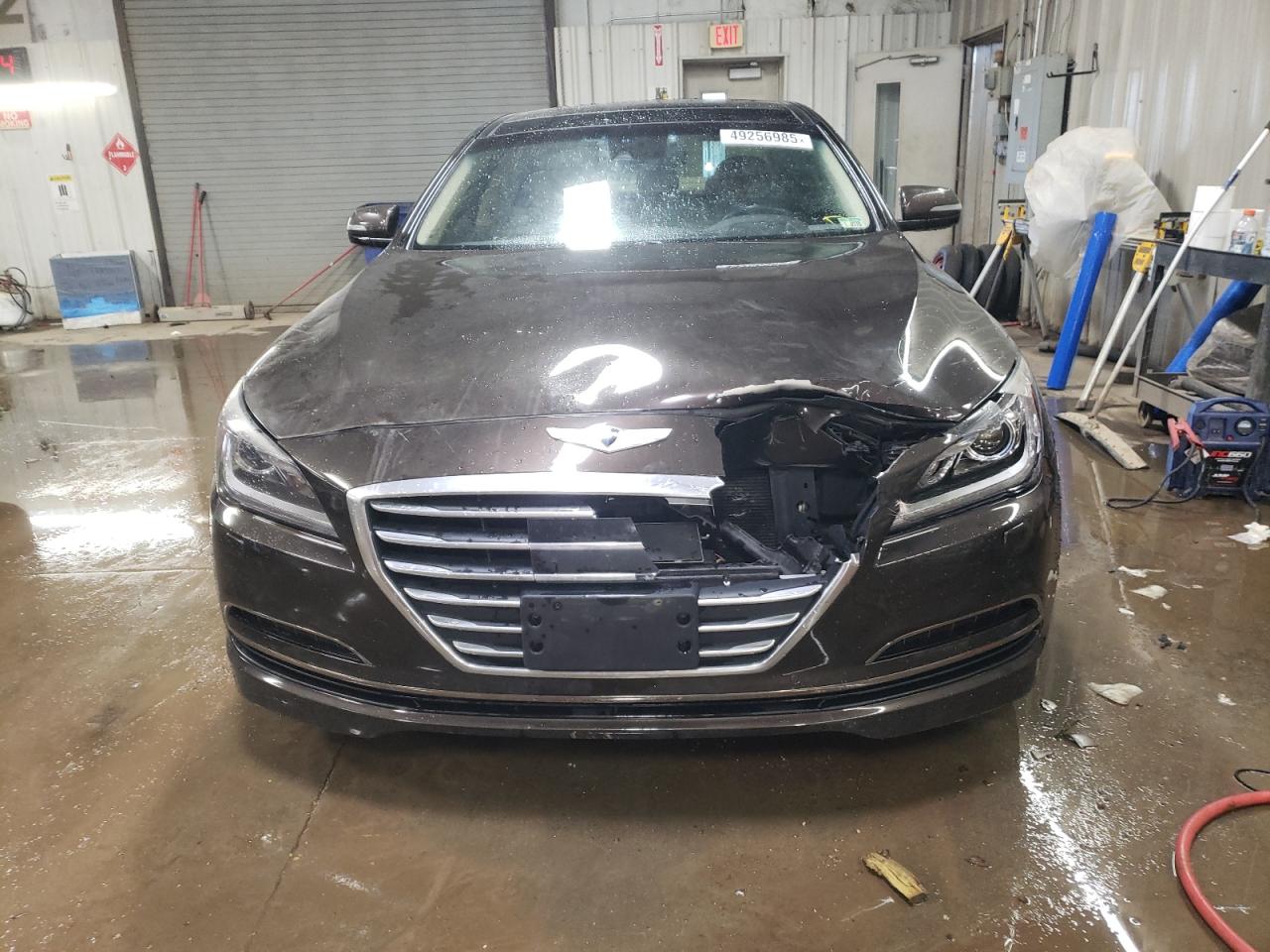 2015 Hyundai Genesis VIN KMHGN4JE0FU104518 Copart auction photo, front end damage thumbnail 5