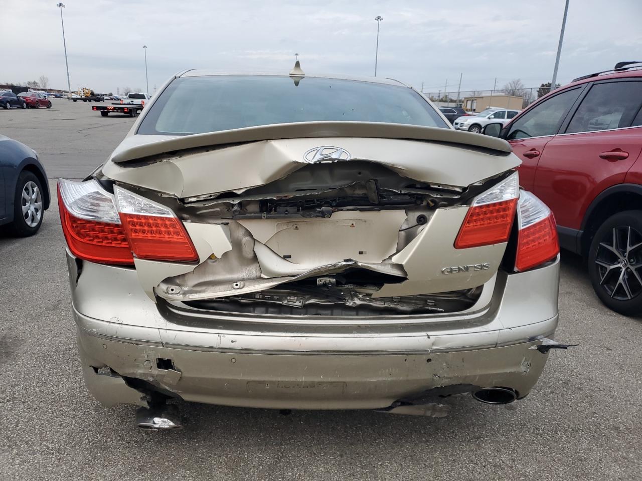 2009 Hyundai Genesis VIN KMHGC46E89U036021 Copart auction photo, rear end damage thumbnail 6
