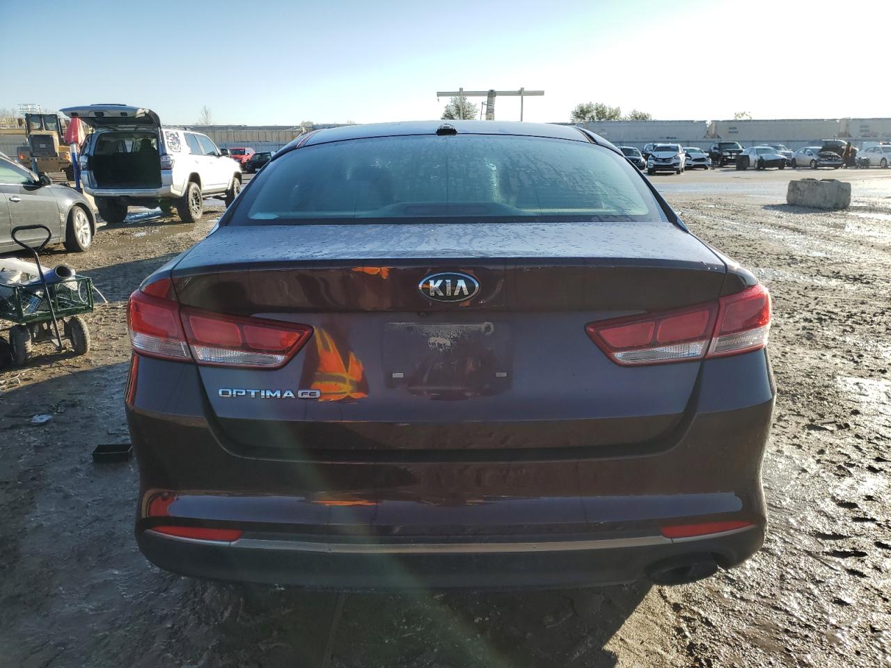 2016 KIA Optima VIN 5XXGT4L3XGG114714 Copart auction photo, mechanical damage thumbnail 6