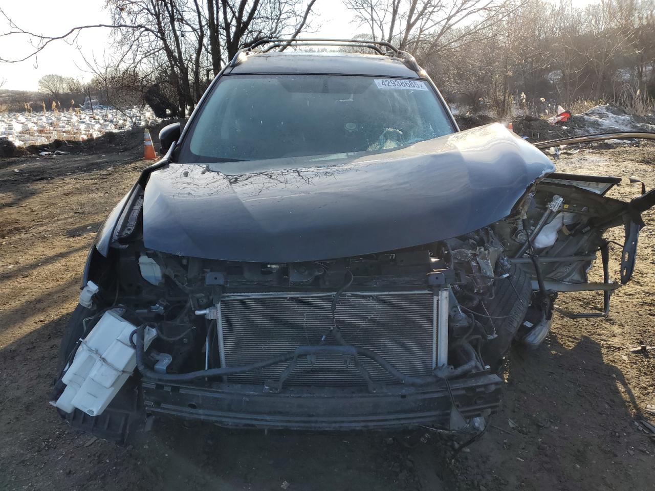 2017 Nissan Rogue VIN 5N1AT2MV2HC817506 Copart auction photo, front end / side damage thumbnail 5