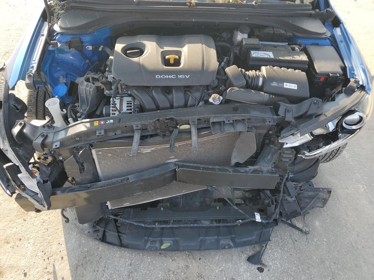2018 Hyundai Elantra VIN KMHD84LF4JU472158 Copart auction photo, front end / side damage thumbnail 11