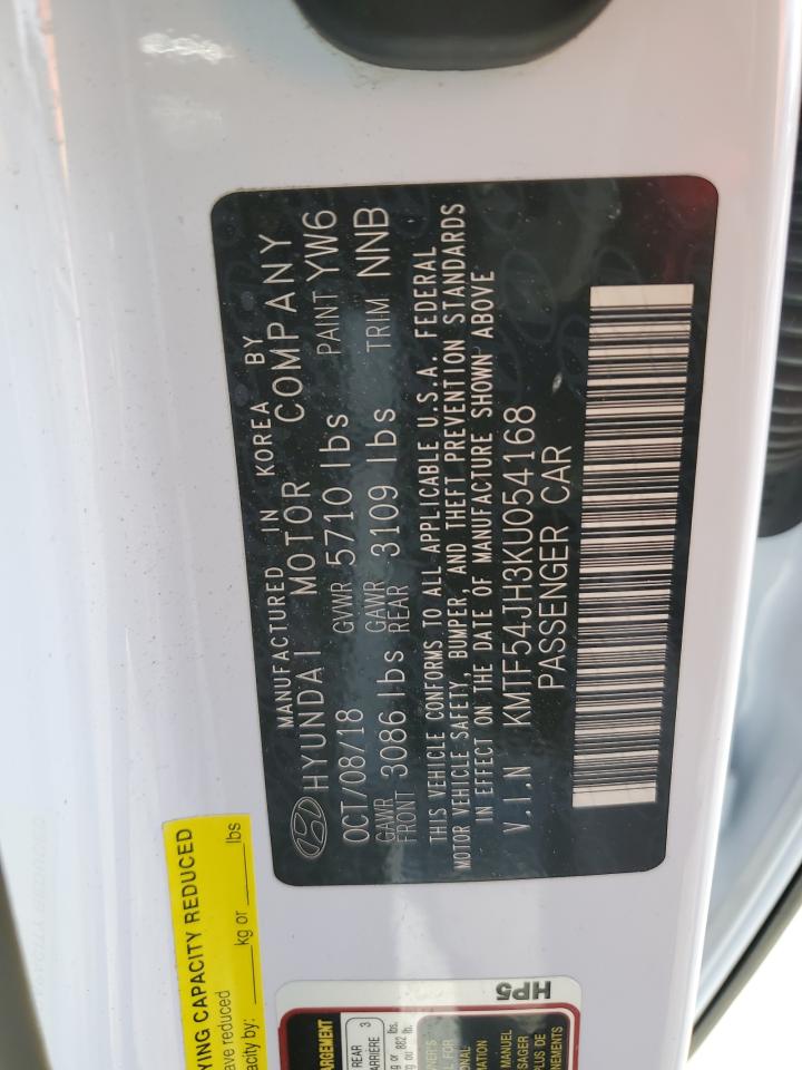 2019 Genesis G90 VIN KMTF54JH3KU054168 Copart auction photo, front end / undercarriage damage thumbnail 12