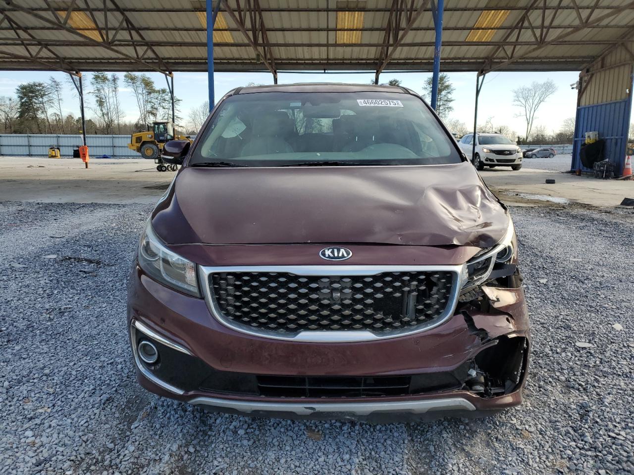 2016 KIA Sedona VIN KNDME5C18G6145637 Copart auction photo, front end damage thumbnail 5