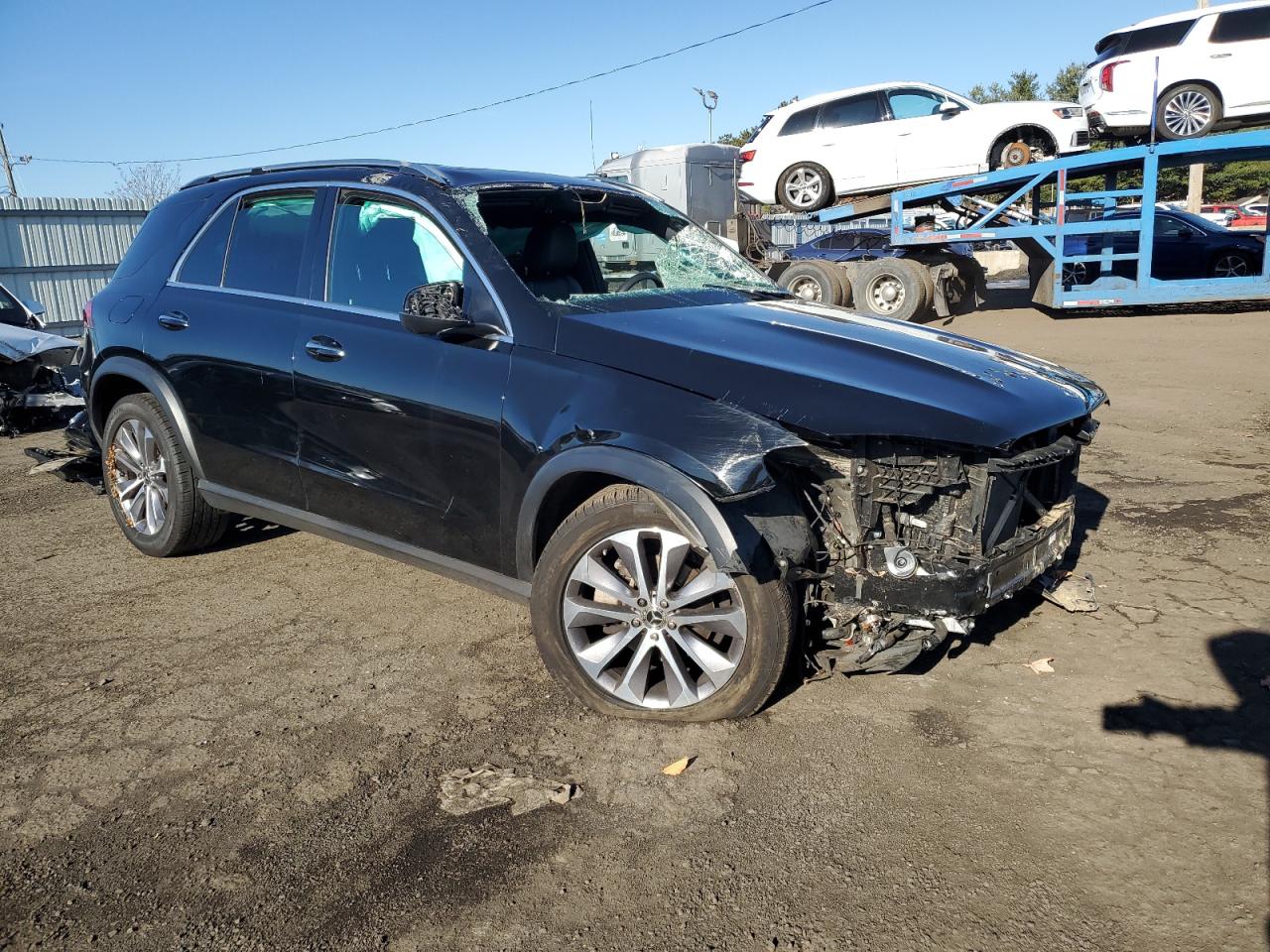 2022 Mercedes-Benz GLE VIN 4JGFB4JB6NA621896 Copart auction photo, all over damage thumbnail 4