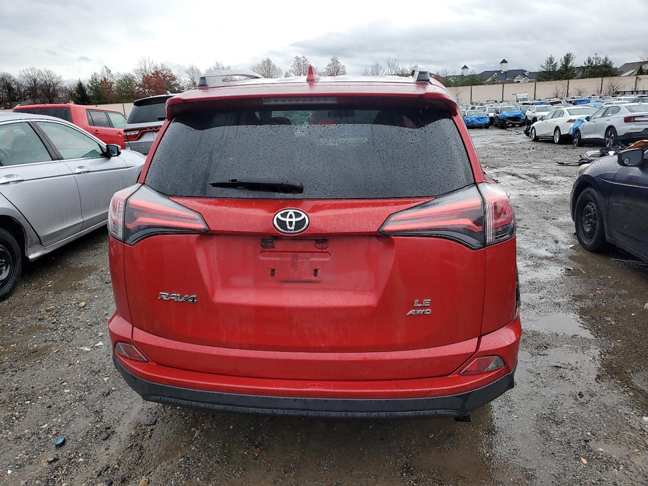 2017 Toyota RAV 4 VIN JTMBFREV7HJ163377 Copart auction photo, front end / rear end damage thumbnail 6
