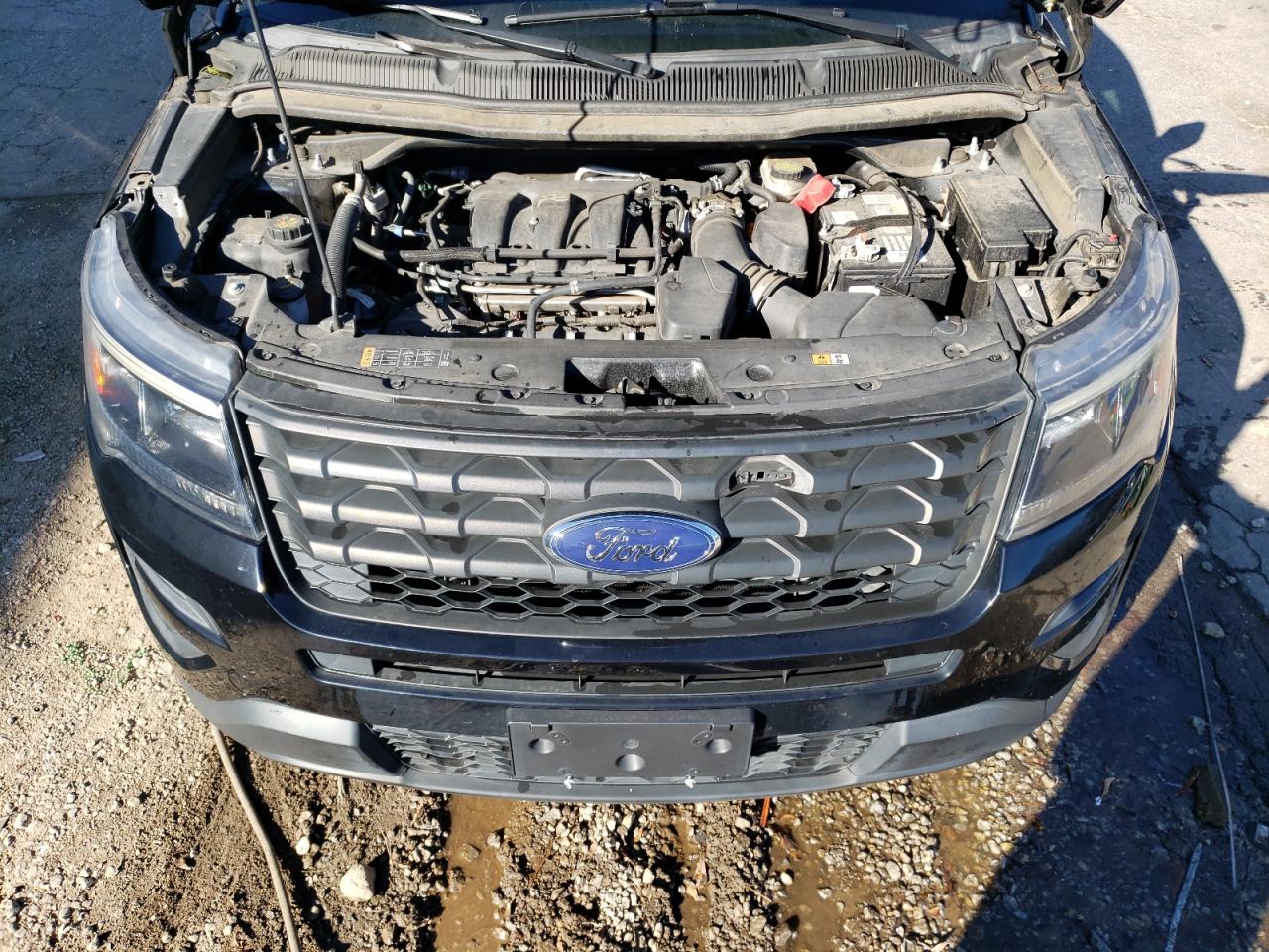 2017 Ford Explorer VIN 1FM5K8AR9HGC35054 Copart auction photo, side / rear end damage thumbnail 12