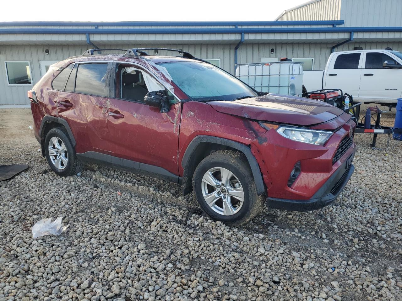2021 Toyota RAV 4 VIN 2T3W1RFVXMW165344 Copart auction photo, all over damage thumbnail 4