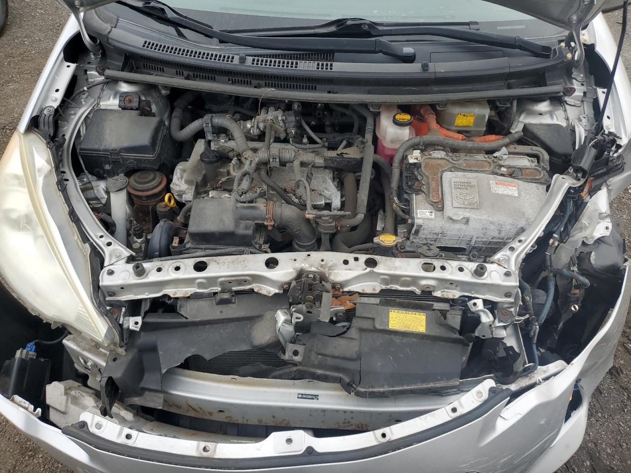 2013 Toyota Prius VIN JTDKDTB30D1541779 Copart auction photo, all over damage thumbnail 13