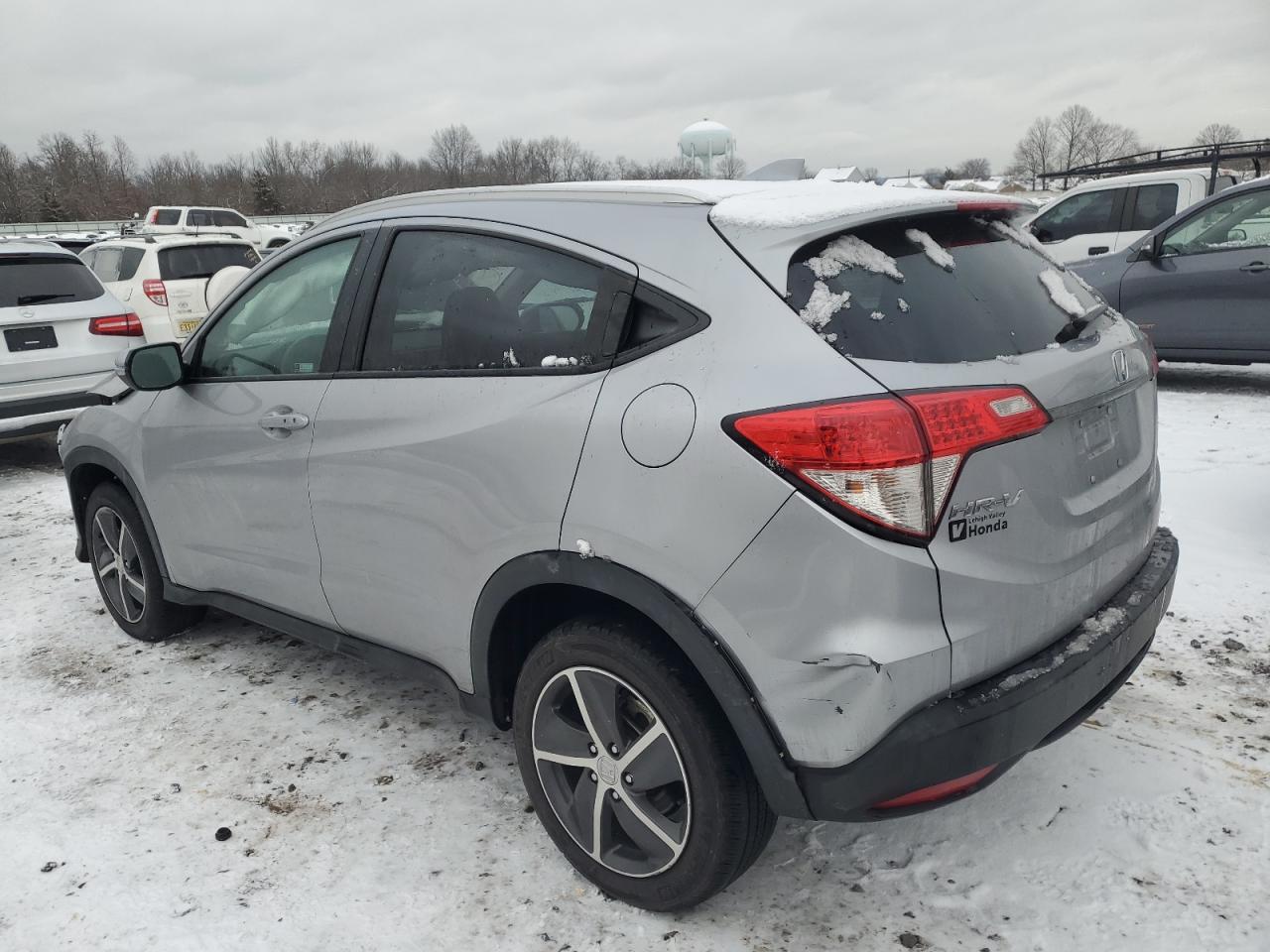 2022 Honda HR-V VIN 3CZRU6H57NM773335 Copart auction photo, front end / side damage thumbnail 2